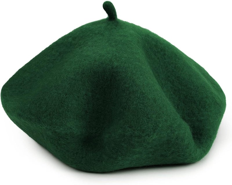 Wheebo Berets for Kids Wool French Beret Hats Artist Painter Hats for Little Girls Boys Solid Color Style - Image 4
